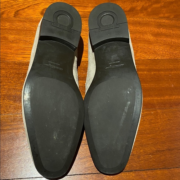 Salvatore Ferragamo Grey Suede Tassel Loafer - Picture 4 of 4